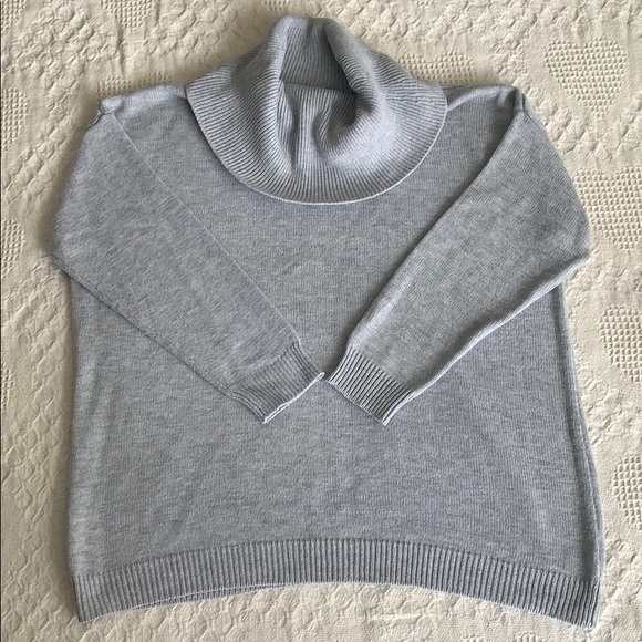 ellos Sweaters - Gray Ellos Cowl Neck Sweater